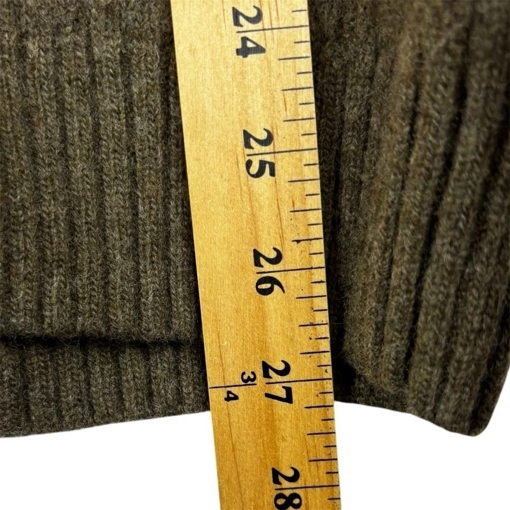 Daniele Blasi Wool blend 1/4 zip Men’s Sweater Brown Size L Preppy Collegiate
